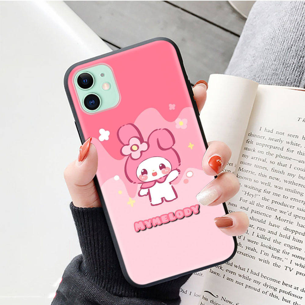 Black Case for Xiaomi Poco X6 X4 M5 M6 F5 F6 C65 C55 C50 C51 C40 Pro Redmi 14C A3X 13C 12C 11T 10A 9C Note 7 6 8A Plus L-10 My Melody