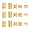 200Pcs Hair Dreadlocks Beads Flexible Alloy Exquisite Fashionable Hair Decorations Rings for Wedding Party