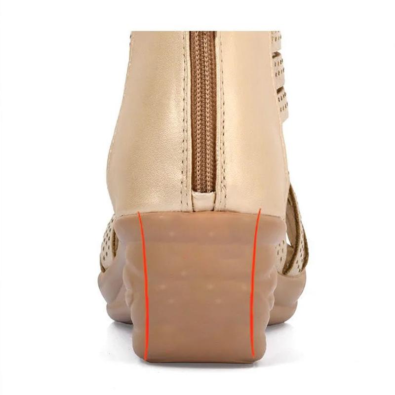 Sandals Women's Summer Slope with Roman Rhinestone Fish Mouth Comfortable Women's Soft-soled Open-toe Sandals Women's High-heeled Sandals