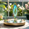 2D Flat - A 1pc 7.87*7.87In/20X20Cm 2D Flat Round Sign Featuring a Cute Cartoon Turtle And Floral Retro Decor, Representing Marine Life And