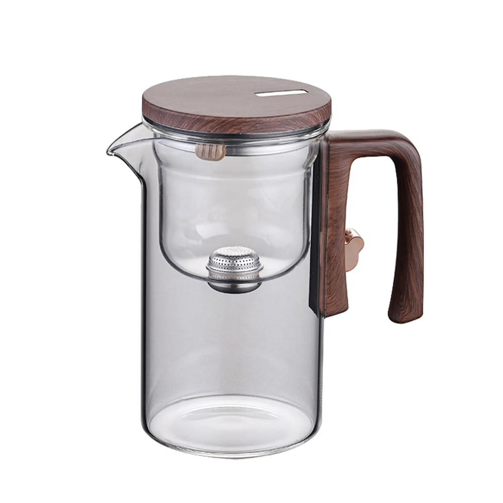 Magnetic Filter Teapot Convenient And Elegant Tea Brewing Solution Spout Is Smooth And Rounded Gray 520ml