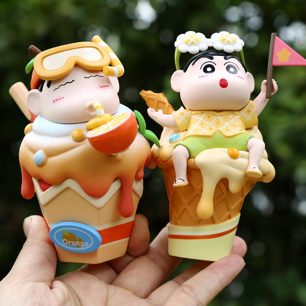 Cream Ice Large Crayon Shin Chan Pvc Cartoon Model For Desk Gift Decoration