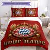 3pcs Custom Name Bayern Munich logo Bedding Set Duvet Cover Closure Includes 1 Duvet Cover&2 Pillowcases for All Seasons Bedroom Decor