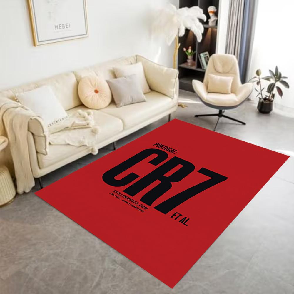 Ronaldo Cr7 Football Legend Floor Mat Design for Study Room Game Room Foyer Kitchen Antislip Carpet Decorate Offices Best for Christmas