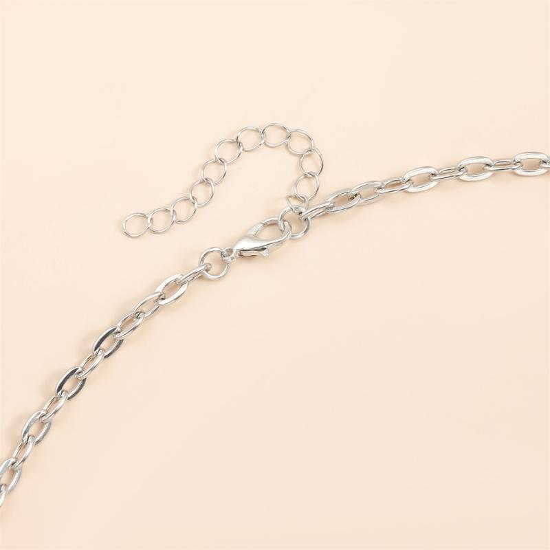 Star Pearls Chokers Necklace Sturdy Alloy Chain Delicate Adjustable Length Daily Accessory