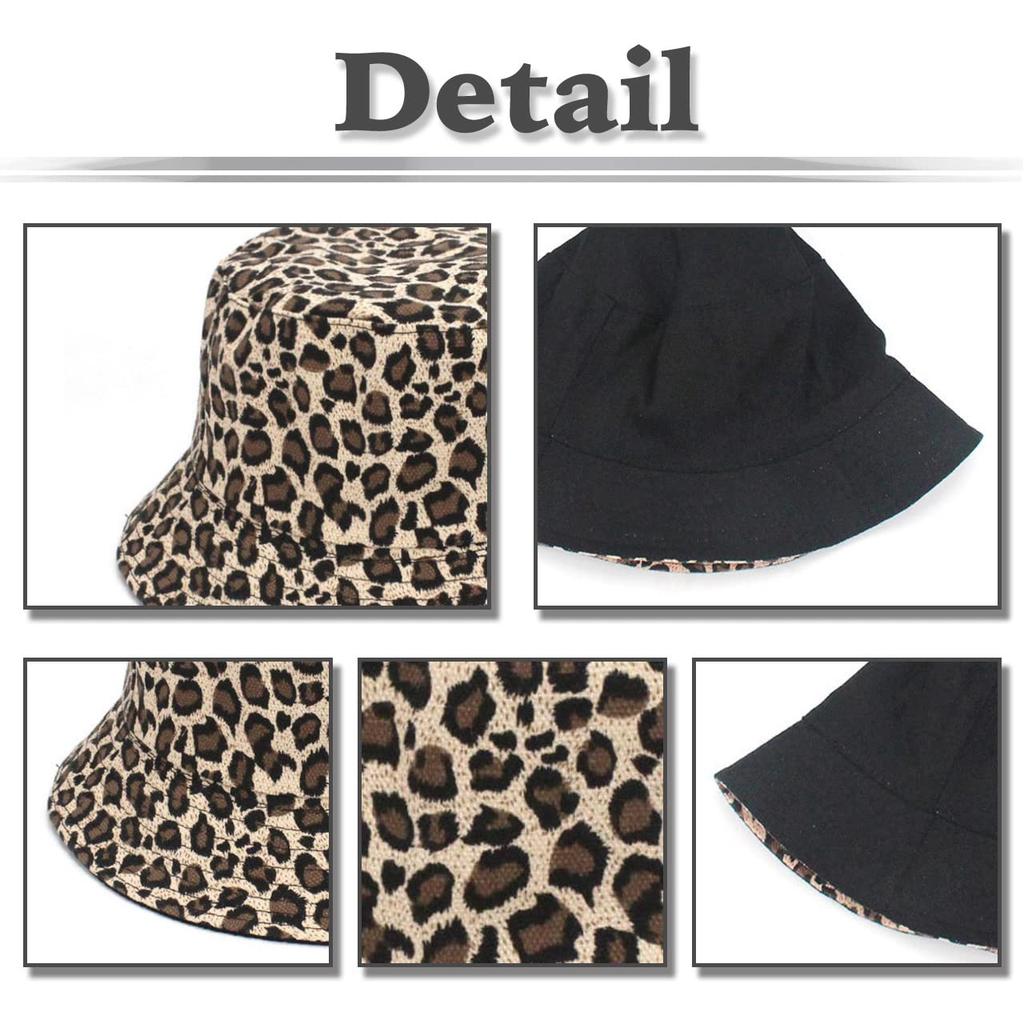 Leopard CA626 [White Fang] Hatt, Trykk, Caps, Reversibel, Ensfarget, Utendørs, Dame, (Leopard mønster)