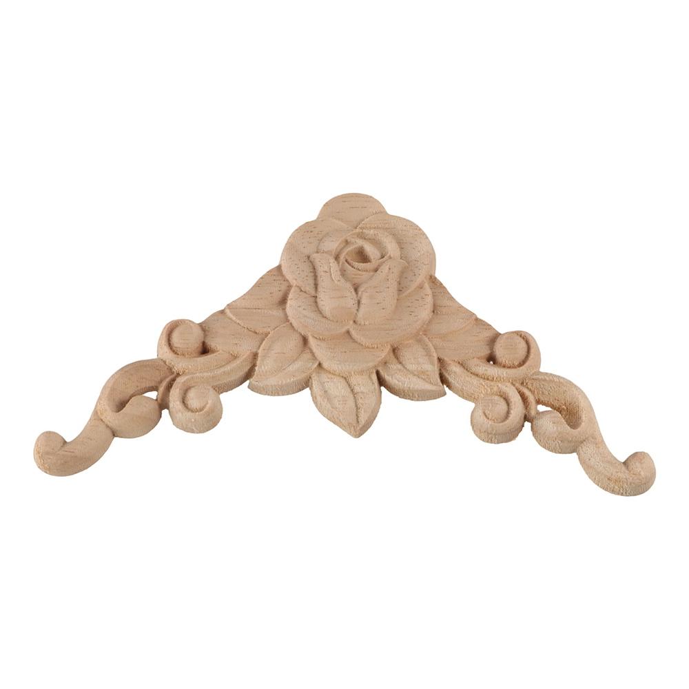 Home Decor Mouldings Decal Wooden Applique Wooden Decoration Corner Applique Furniture Applique