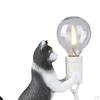 Artificial Cat Shaped Bedside Table Wall Lamp Desk Night light house Decoration Housewarming Gift