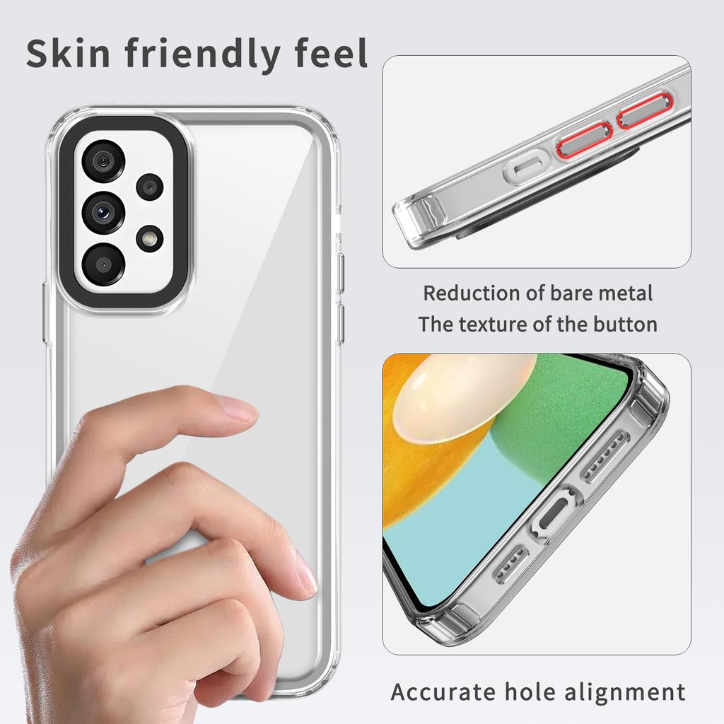 For Samsung Galaxy A52 5G/A52 4G/A52s 5G Clear Cases Anti-Scratch PC+TPU Phone Cover