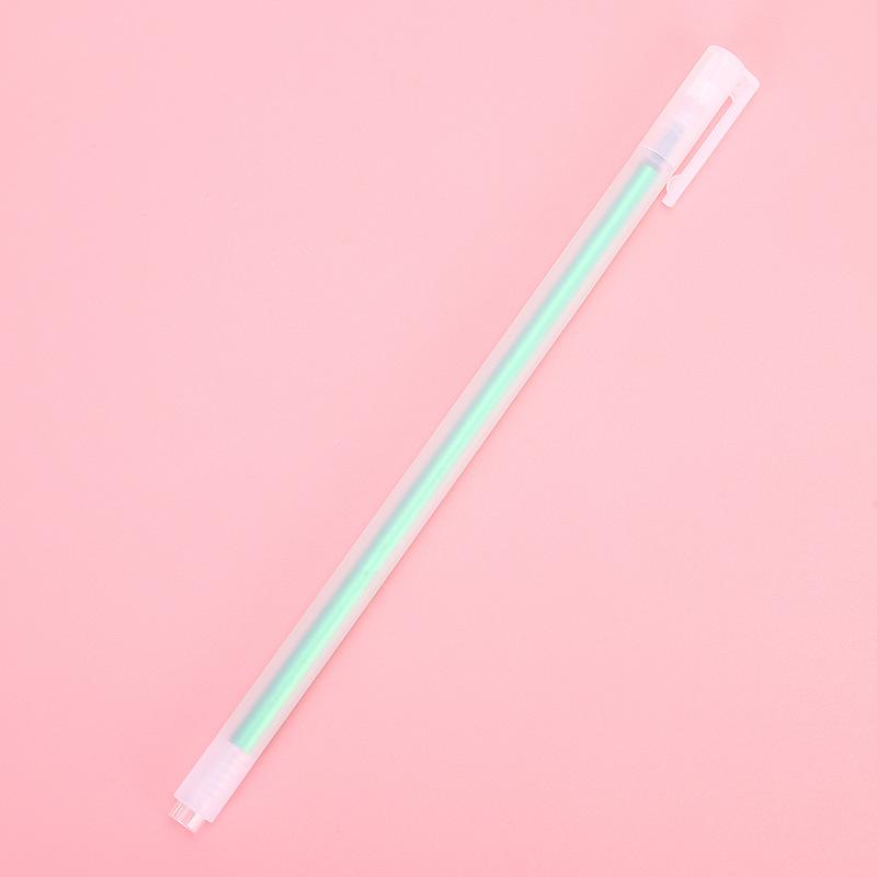 10Pcs Transparent Frosted Watercolor Pens, Used for Office Work, Problem Solving, Signature Writing, Diaries, Notes, Student Classroom Prizes, Friend