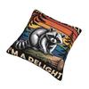Decorative Pillow Cover First Of All I'M A Delight Funny Raccoon Merch Car Throw Pillow Case Cover Drop Shipping Multi Size
