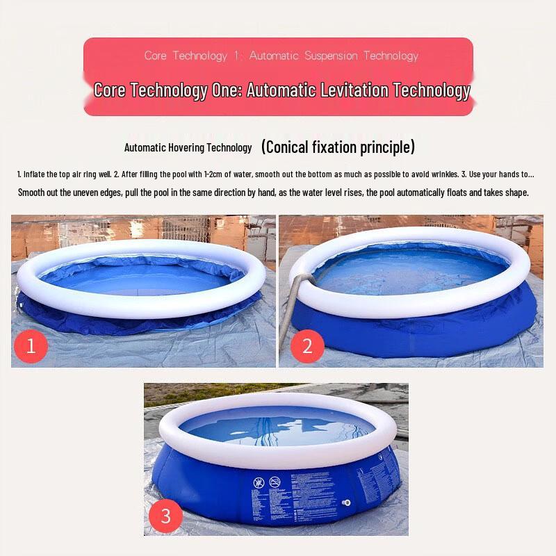 Nadmuchiwany Okrągły Basen Rodzinny Xujian