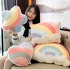 Ins Süßigkeitenfarbe Wolke Stern Plüschkissen Buntes Regenbogenkrone Kissenkissen Sofa Heimdekoration Wurfkissen Spielzeug
