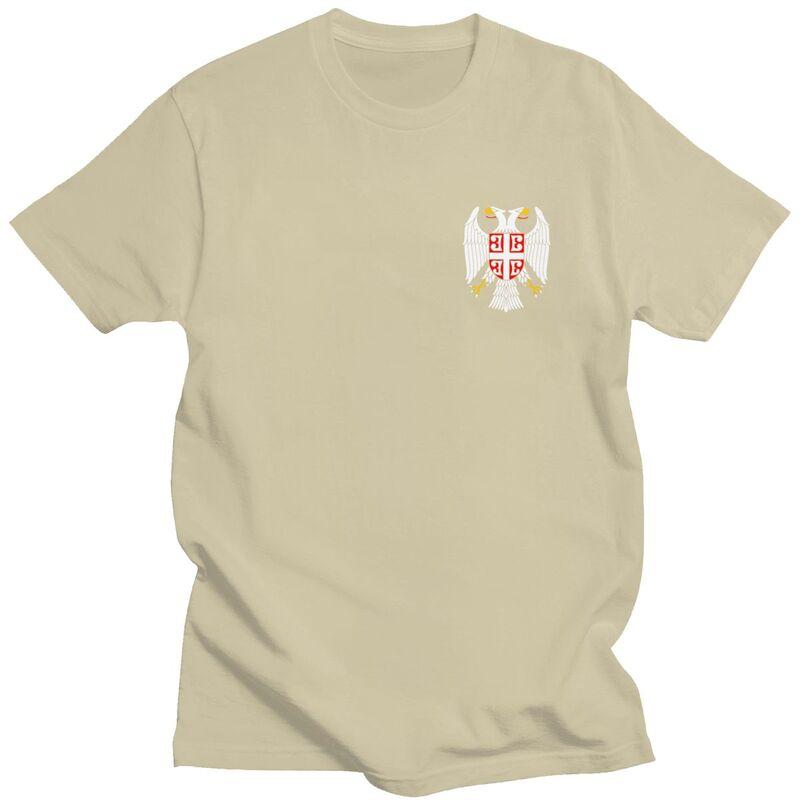 

Custom Fashion Serbian Eagle Coat Of Arms T Shirt Men ShortSleeve Serbian Flag Tshirts Casual Tee Tops Oversized Tshirt Gift S