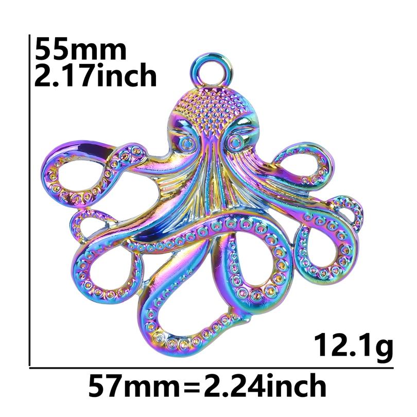 2Pcs Skullsteampunk Charm Rainbow Filigree Hearts Charms For Jewelry Making Bulk Diy Flowers Pendant Turtle Animal Accessories