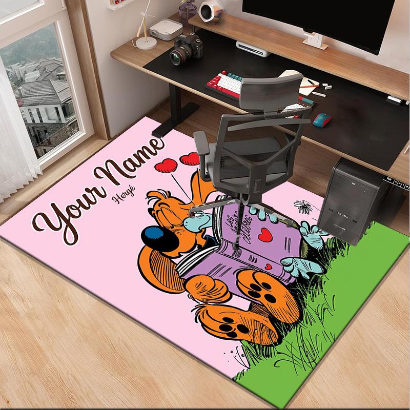 Custom NameDog Boule Carpet, Indoor Rug, Chair Rug, Living Rooms, Doormat Made From Polyester Home Decor Birthday Christmas Gifts
