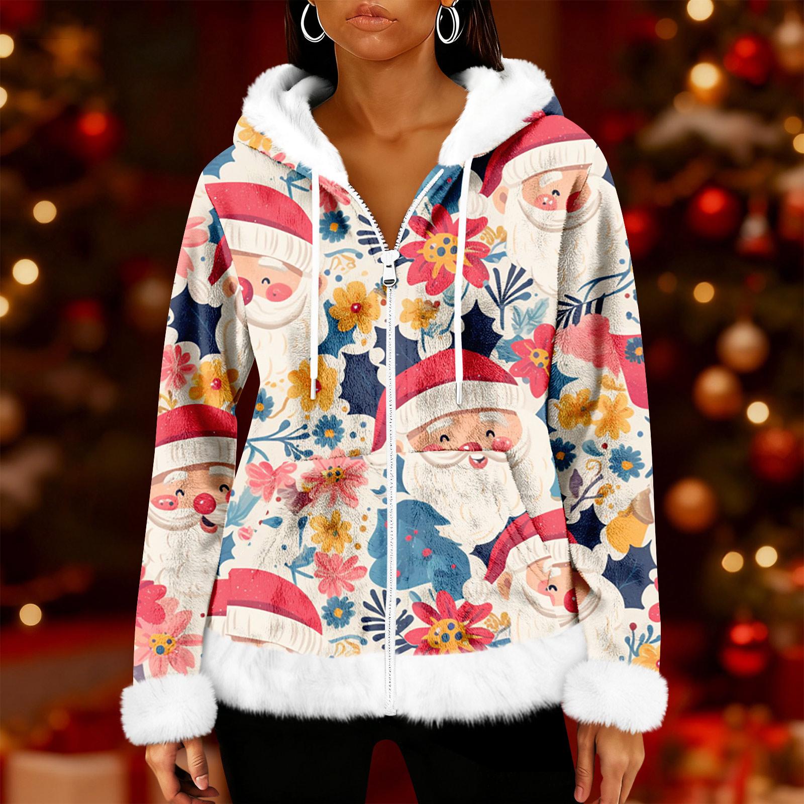 

Женский повседневный модный кардиган с капюшоном на молнии из флиса с длинными рукавами M