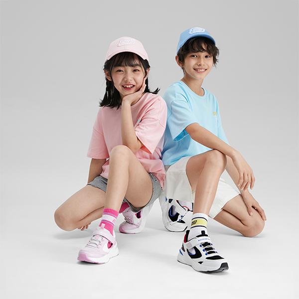 Skechers Fashion Velcro Casual Outdoor Running Non-Slip Durable Sports Sandals Kids Sandals White Pink 319025L-PKW