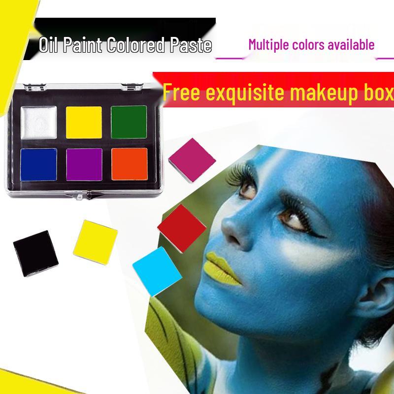 Halloween Face & Body Paint Kit: Waterproof Makeup for Kids, Theater, Opera - Oil-Based