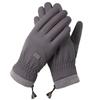 Drawstring Rope Skiing Gloves PP Cotton Waterproof Mittens Gift Plush Thickened Gloves  Winter