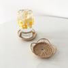 Ins Style Hand-woven Tea Coaster Rattan Insulation Pad Simple Creative Cup Holder Circular Flower Shape Household Parts
