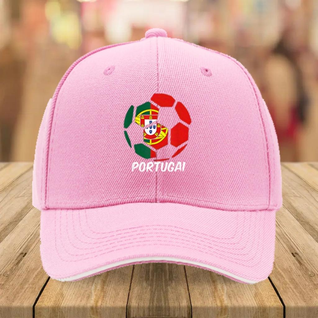 Portugal Soccer Football Fan Baseball Cap Adult Breathable Adjustable Casual Summer Hat