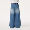 Xiaoyinman Girls' Embroidered Soft Denim Jeans