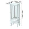 1/12 Dollhouse Simulation Glass Cabinet Cupboard Model Dollhouse Miniature Storage Cabinet Furniture Living Room Decor Toy