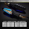 2Pcs Motorcycle Turn Signal Light Universal 12V Blinker Indicator Waterproof Moto Warning Rear Tail Lights Running Lamp Lighting