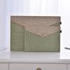 A4 Magnetic Button Linen-Feel Felt File Bag & Stationery Set for Office, Meetings, or School - A5 Document Storage