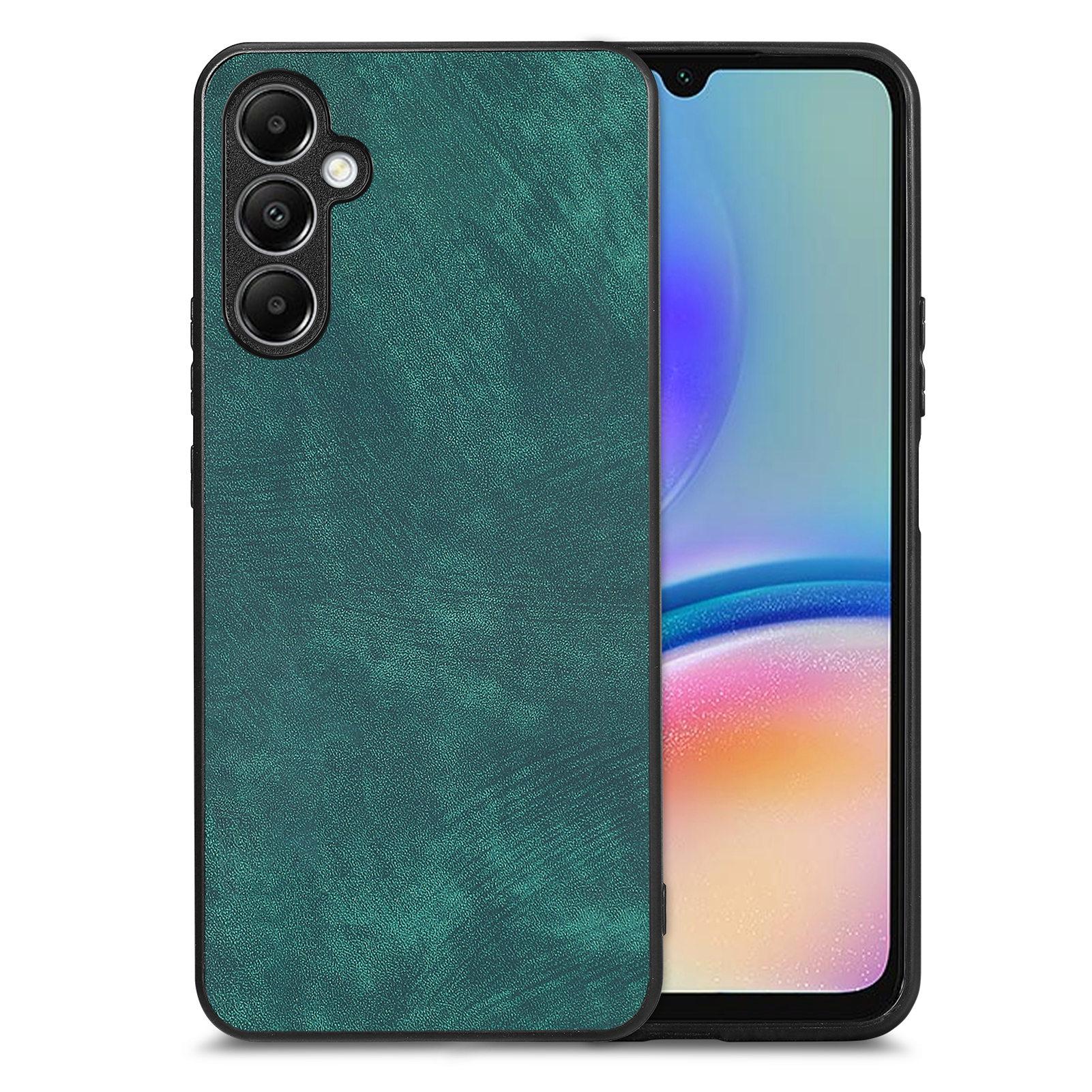 

Для Samsung Galaxy A06s Чехол Противоударный Тонкий Ретро Кожаный Задняя Крышка Телефона Green