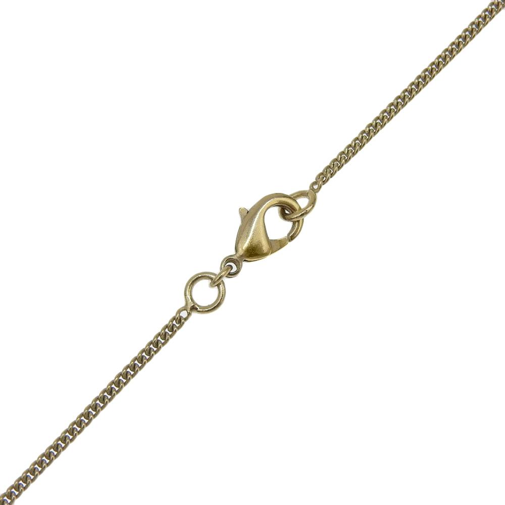 Chanel COCO Mark Necklace Gold/black Plated Gold 13g Women Used