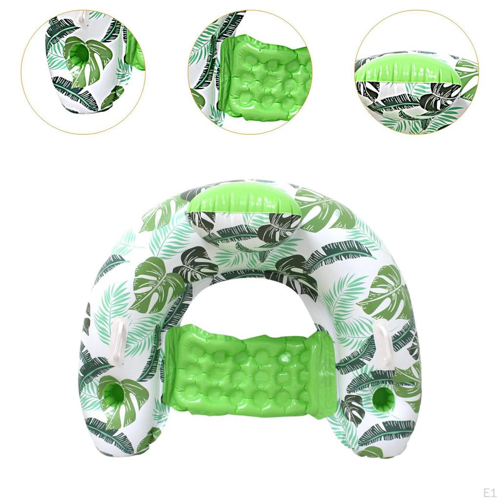 Havuz Şamandırası Sandalye Katlanabilir Hafif Seyahat Partisi Yaz için Kanepe yeşil