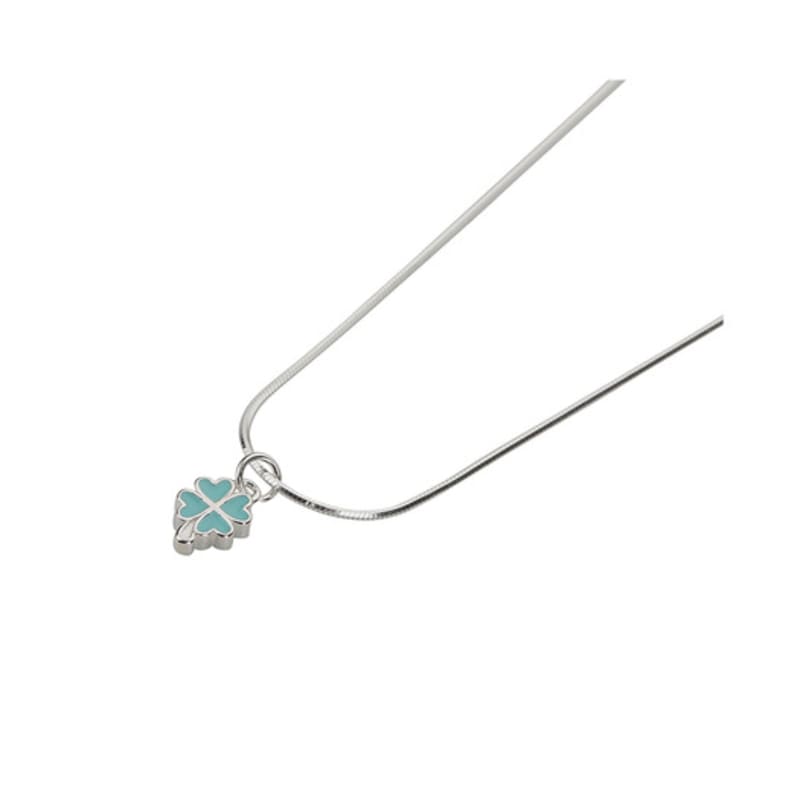 Charmy Silver Mint Clover-necklace