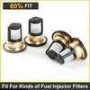 100 PC Car Fuel Injector Micro Basket Filter Repair Kit Polyester Fuel Injector Micro Filter For Honda Civic 2008 2009 2010 2011