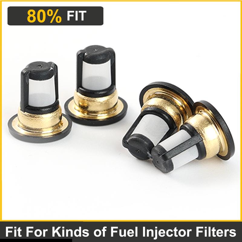 100 PC Car Fuel Injector Micro Basket Filter Repair Kit Polyester Fuel Injector Micro Filter For Honda Civic 2008 2009 2010 2011