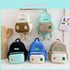 New Trendy Kids Nylon Backpack Colorful Letters Cute Casual School Bag