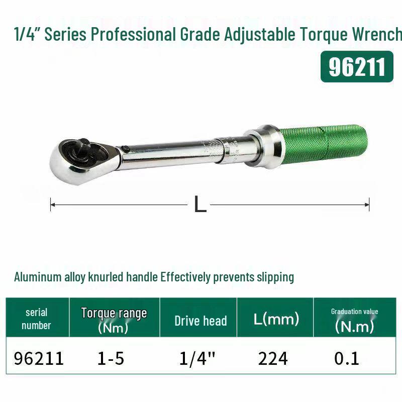 Sata High-Precision Adjustable Torque Wrench for Automotive Repair and Spark Plugs
