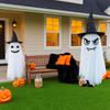 Halloween Ghost Decorations DIY Expressions Spooky White Ghost Craft Kit with Witch Hat for Outdoor Indoor Yard Garden Lawn Decor