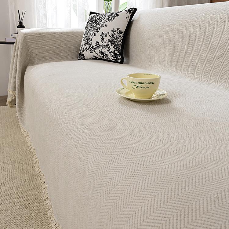 

Полотенце для дивана с узором «елочка» из синели, высококачественное простое зеленое маття, универсальное четырехсезонное одеяло с полным покрытием 180*130cm