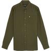 Mens Flannel Long-Sleeved Button-Down Shirt