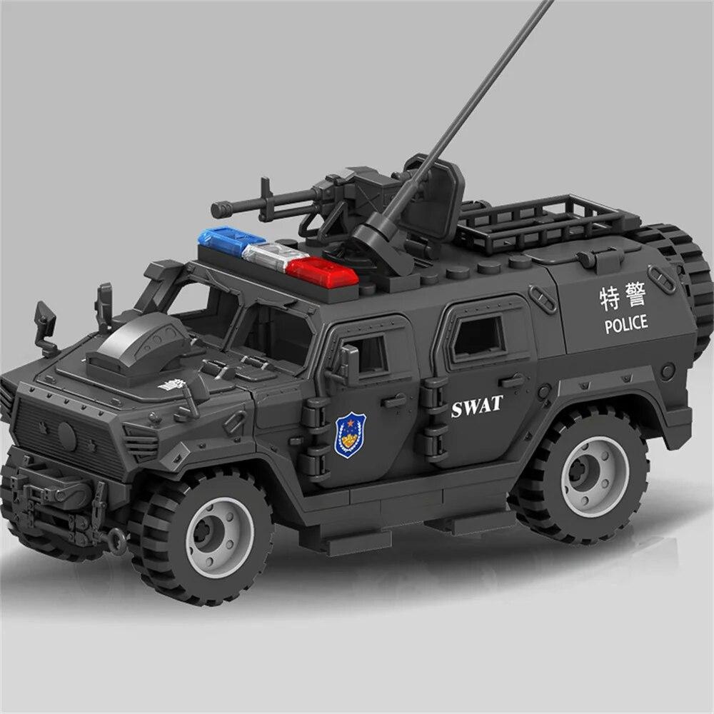 WW2 Army Military Soldiers SWAT Armor Vehicle Figures Model Building Blocks Bricks Children's Toys Gift