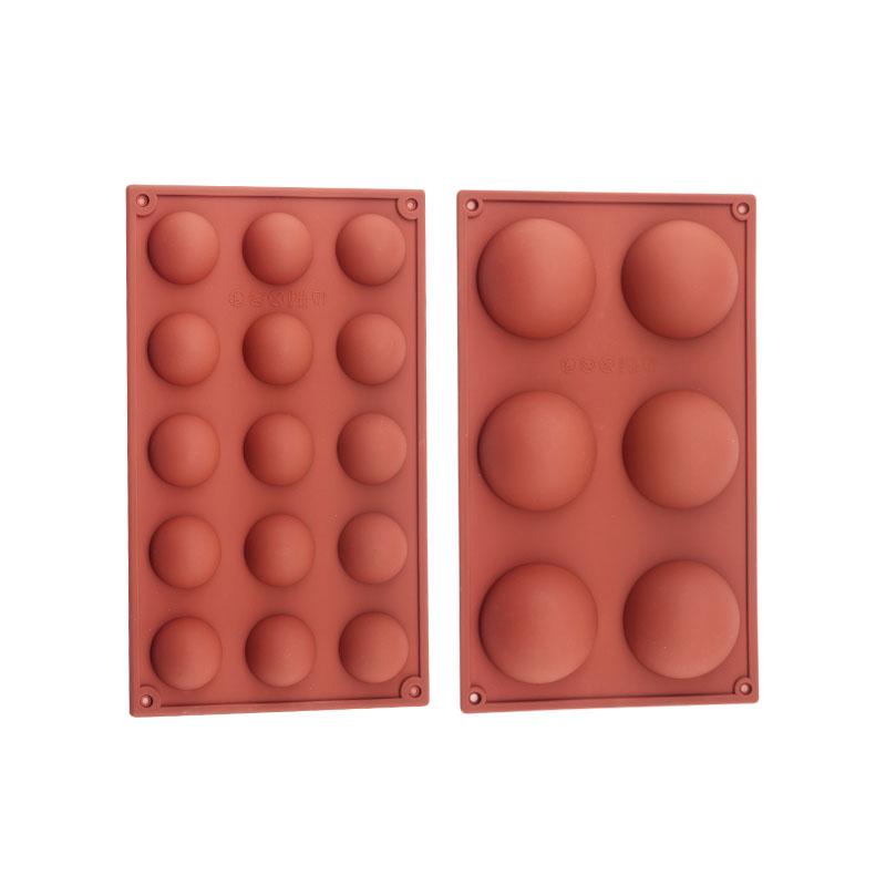 FAIS DU 3D Round Half Sphere Silicone Chocolate Mold Set Candle Mold For Baking Pastry Soap Forms Bakeware Cake Decorating Tools