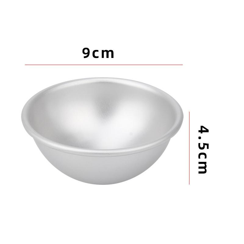 Practical Daifuku Dessert Bomb Mold Pan Tin Baking Cake Pastry Mould Snowball Mochi Mold 3D Aluminum Ball