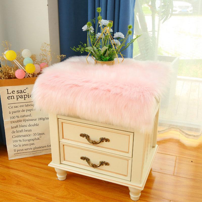 Soft Fluffy Faux Fur Carpets For Display Dressing Table Mat Home Decor Shaggy Fur Rugs Photography Background Cloth Fluffy Rug