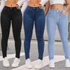 Nové Dámské Strečové Skinny Džíny, Kotníkové Tužkové Kalhoty s Efektem Zvednutí Hýždí, Slim Fit Ležérní Džínové Kalhoty pro Každodenní Nošení