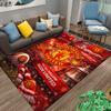 "Manchester United Logo Carpet with Soccer Design for Home Decor" Suitable for use as an anti-slip for living room bedroom sofas