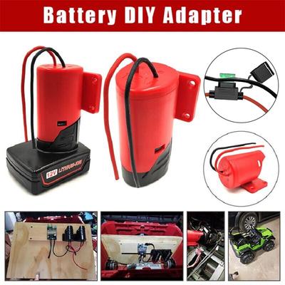 DIY Battery Adapters For Milwaukee 10.8V 12V M12 Li-ion Battery Power Connector DIY Adapter Converter Dock Holder with Wires