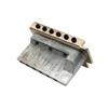 Musiclily Pro Vintage Tremolo Unit Bridge for 36mm Short Block Squier Strat Electric Gold 10.5mm 6-Point Guitar,