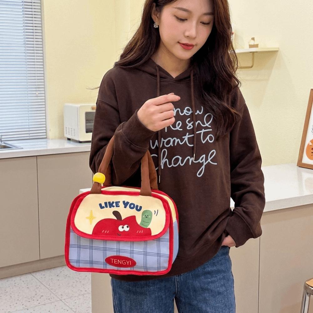 Large Capacity Lunch Box Bag Cold Insulation Food Storage Pouch Cute Picnic Bag Work